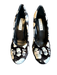 Eugenia Kim Shoe Size 38 Black & White Velvet Stiletto Flowers Pumps Black & White / 38