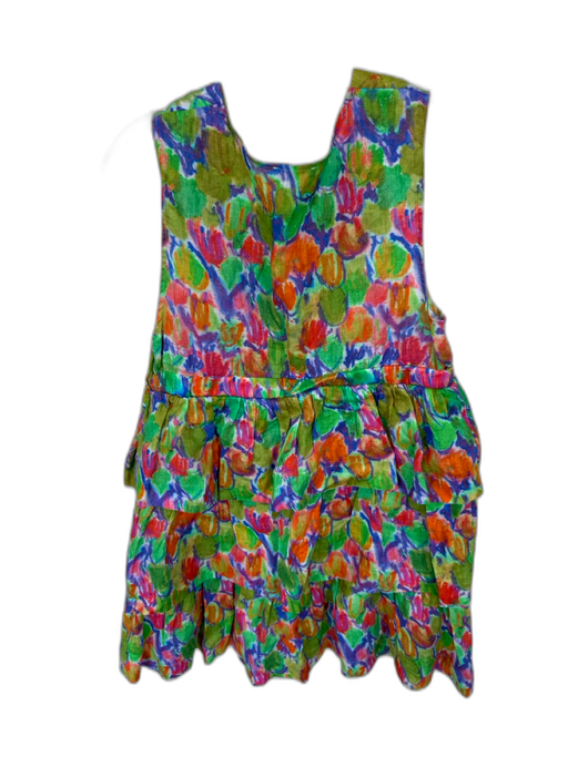 Hope for Flowers by Tracy Reese Size M Multi Linen Sleeveless Water Color Dress Multi / M