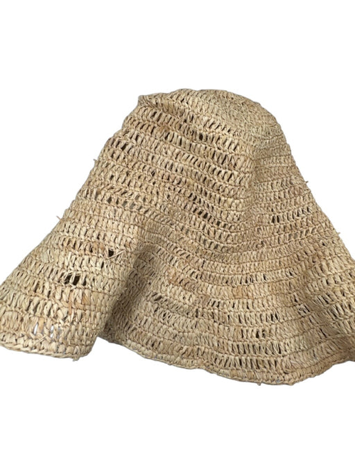 San Diego Hat Co. Beige Woven Straw Bucket Hat Beige / One Size