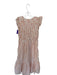 Anthropologie Size S Orange & cream Cotton Striped Smocked Buttons Dress Orange & cream / S