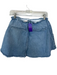 Pilcro Size S Denim Cotton Blend Medium Wash Raw Hem Scrunch Detail Skirt Denim / S
