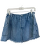 Pilcro Size S Denim Cotton Blend Medium Wash Raw Hem Scrunch Detail Skirt Denim / S