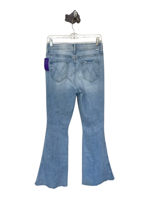 Mother Size 29 Light Wash Cotton Blend Denim Distressed Flare High Waist Jeans Light Wash / 29