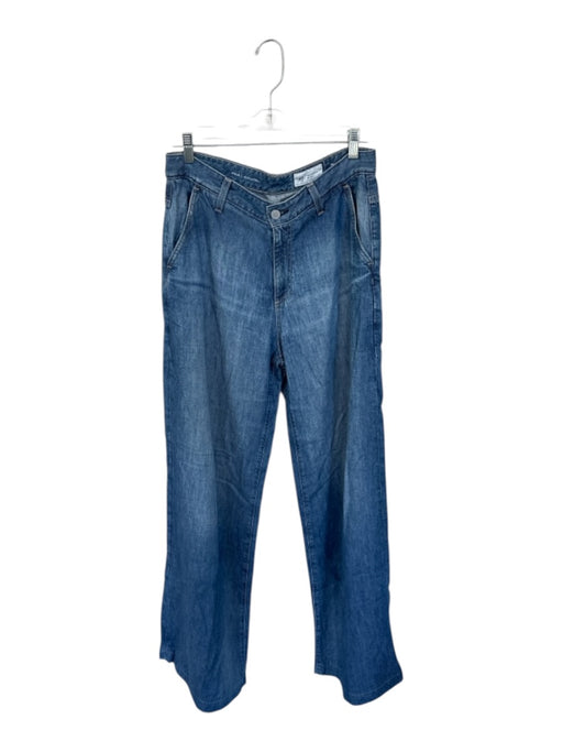 AG Size 28 Medium Wash Lycocell Loose Fit Denim Wide Leg Jeans Medium Wash / 28