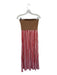 Anthropologie Size M Red White & Brown Viscose & Nylon Knit Top Striped Dress Red White & Brown / M