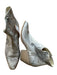 Dolce Vita Shoe Size 8 Gray & Silver Pony Hair Metallic Side Zip short Booties Gray & Silver / 8