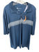 Onward Reserve Size XXL Navy & Gray Polyester Striped Golf Men's Polo Navy & Gray / XXL