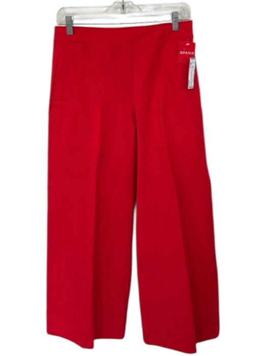 Spanx Size M Red Rayon Elastic Waist Pocket Designs Stiching detail Pants Red / M