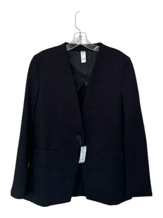 Spanx Size S Black Rayon One Button Pocket Designs Blazer Long Sleeve Jacket Black / S