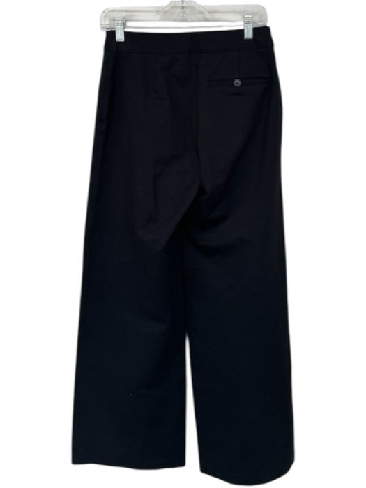 Spanx Size S Black Rayon High Waist Elastic Waist Wide Leg Back Pocket Pants Black / S