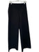 Spanx Size S Black Rayon High Waist Elastic Waist Wide Leg Back Pocket Pants Black / S