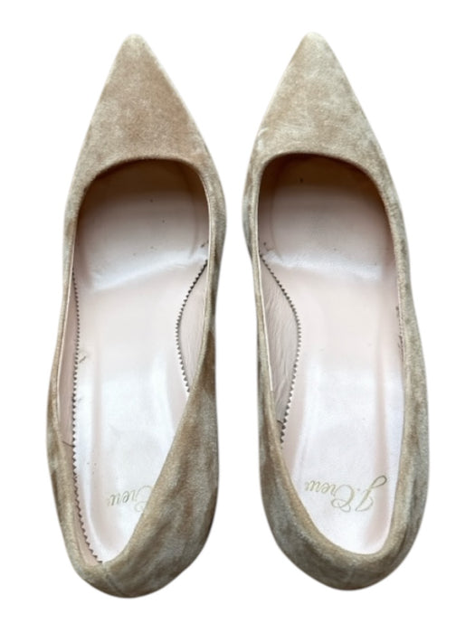 J Crew Shoe Size 8 Beige Suede Pointed Toe Stiletto Pumps Beige / 8