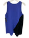 Proenza Schouler Size M Blue & Black Viscose Blend Plunge Neck Sleeveless Top Blue & Black / M