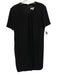 Burberry London Size 6 Black Acetate Blend Zip Back Short Sleeve Dress Black / 6
