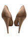 Prada Shoe Size 39 nude Textile Stiletto Round Pointed Toe Platform Satin Heels nude / 39