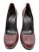 Gucci Shoe Size 39 Burgundy Leather Round Toe Stiletto Pumps Burgundy / 39