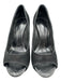 Giuseppe Zanotti Design Shoe Size 39 Black Leather open toe Suede Stiletto Heels Black / 39