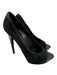 Giuseppe Zanotti Design Shoe Size 39 Black Leather open toe Suede Stiletto Heels Black / 39