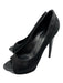 Giuseppe Zanotti Design Shoe Size 39 Black Leather open toe Suede Stiletto Heels Black / 39
