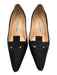 Manolo Blahnik Shoe Size 38.5 Black Textile Pointed Toe Satin Kitten Heel Pumps Black / 38.5