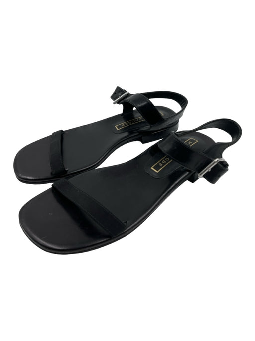 Marc Jacobs Shoe Size 38.5 Black Leather open toe Ankle Strap Sandals Black / 38.5