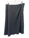 MaxMara Size 12 Dark Grey Viscose Blend Zip Close A Line Skirt Dark Grey / 12