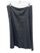 MaxMara Size 12 Dark Grey Viscose Blend Zip Close A Line Skirt Dark Grey / 12