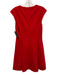 Akris Punto Size 10 Red Poly Blend Zip Back Sleeveless Dress Red / 10