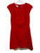 Akris Punto Size 10 Red Poly Blend Zip Back Sleeveless Dress Red / 10
