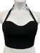 Michael Kors Collection Size L Black Viscose Blend Halter Ribbed Top Black / L