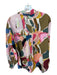 Crosby Size XS Multi Long Sleeve Abstract Button Down Collar Top Multi / XS