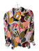 Crosby Size XS Multi Long Sleeve Abstract Button Down Collar Top Multi / XS