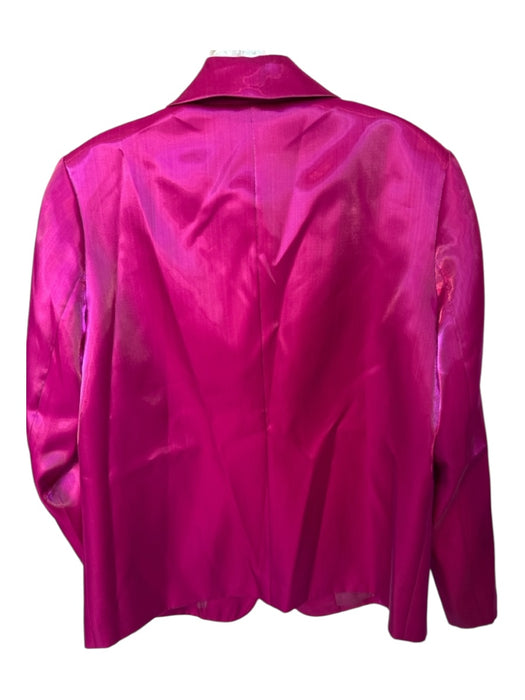 Crosby Size XS Magenta Polyester Long Sleeve One Button Blazer Jacket Magenta / XS