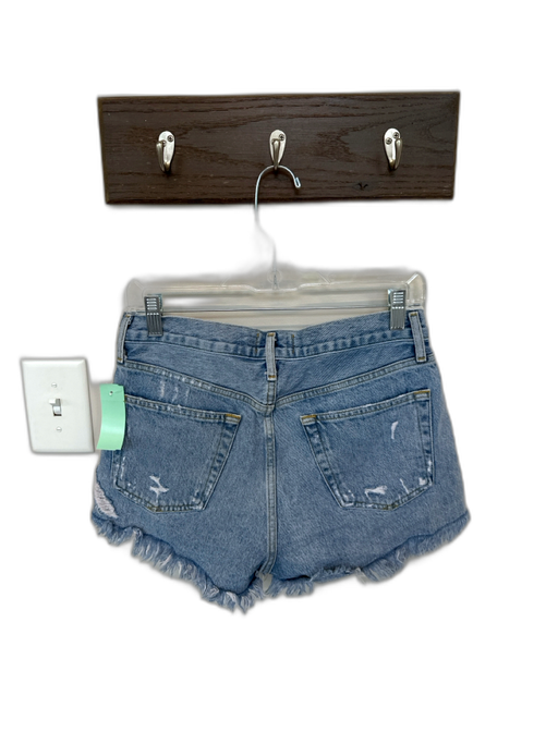 Agolde Size 26 Light Wash Organic Cotton High Waist Button Fly Cut Off Shorts Light Wash / 26