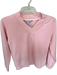 Smith & Quinn Size S Baby Pink Polyester Blend Long Sleeve V Neck Athletic Top Baby Pink / S