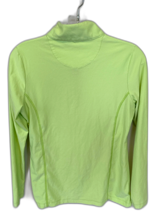 Magnolia Lane Lime Green Polyester Blend Long Sleeve Master's Half Zip Pullover Lime Green / S