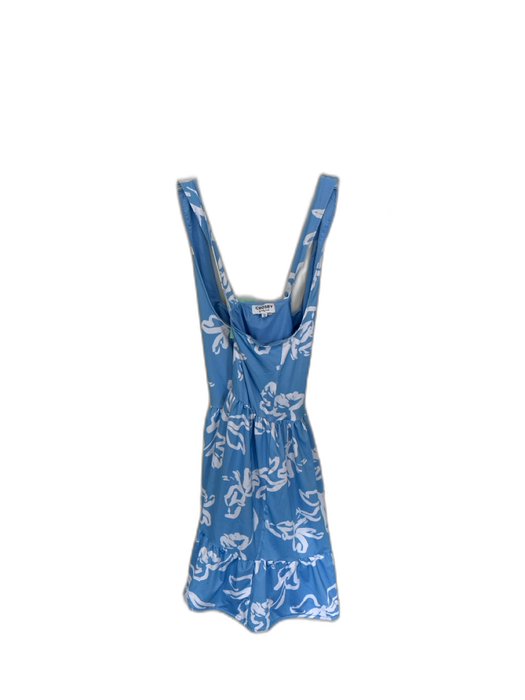 Crosby Size S Cornflower Blue & White Polyester Blend Built in bra Bows Dress Cornflower Blue & White / S