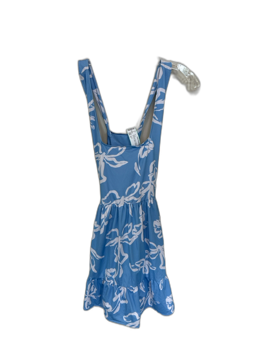 Crosby Size S Cornflower Blue & White Polyester Blend Built in bra Bows Dress Cornflower Blue & White / S
