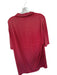 Peter Millar Size L Red & White Polyester Blend Striped Collar Golf Men's Polo Red & White / L
