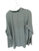 Smith & Quinn Green & White Polyester Blend Striped 1 Button 1/4 zip Pullover Green & White / XL