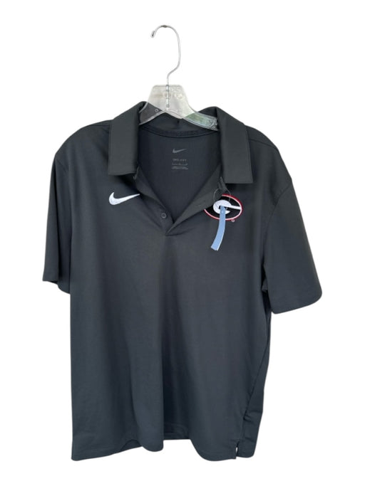 Nike Size L Black Polyester Golf Men's Polo Black / L