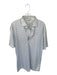 Collars & Co Size XL White & Blue Polyester Grid Dress Collar Men's Polo White & Blue / XL