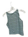 Smith & Quinn Size S Green & White High Neck Striped Sleeveless Athletic Top Green & White / S