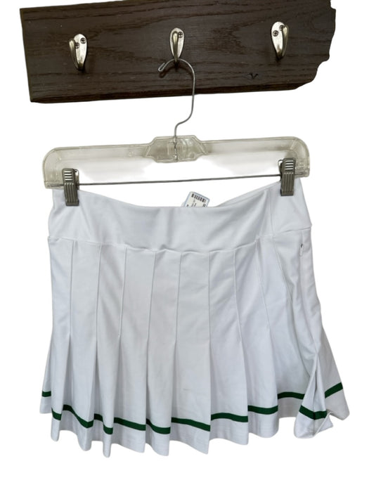 Smith & Quinn Size S White & Green Pleat Detail Zip Pocket built in shorts Skort White & Green / S