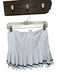 Smith & Quinn Size S White & Green Pleat Detail Zip Pocket built in shorts Skort White & Green / S