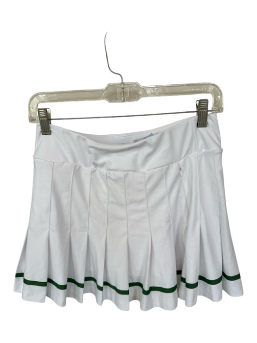 Smith & Quinn Size S White & Green Pleat Detail Zip Pocket built in shorts Skort White & Green / S