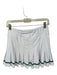 Smith & Quinn Size S White & Green Pleat Detail Zip Pocket built in shorts Skort White & Green / S
