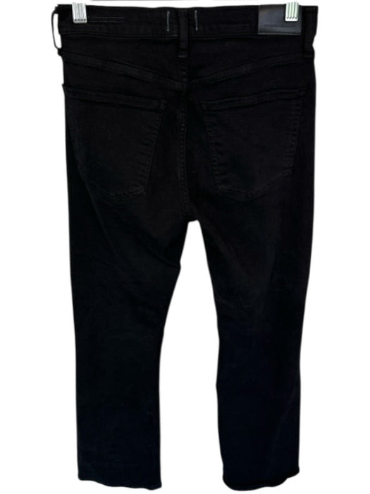 Citizens of Humanity Size 26 Black Cotton High Waisted Straight Jeans Black / 26
