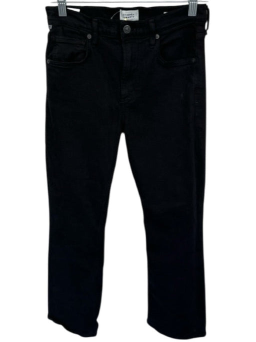 Citizens of Humanity Size 26 Black Cotton High Waisted Straight Jeans Black / 26