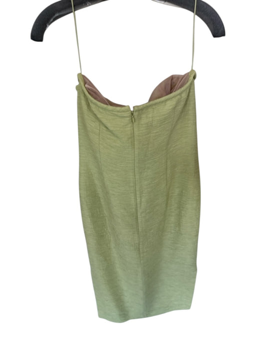 Alexis Size M Sage green Rayon Blend Wire Crinkle Built In Bra Maxi Dress Sage green / M